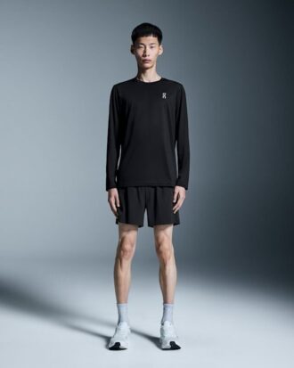 Hombre 5″ Pantalones Cortos de Rendimiento Negro