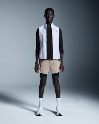 Hombre 5″ Performance 2/1 Pantalones Cortos Cinder | Negro