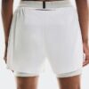 Mujer 3″ Performance 2/1 Shorts Blanco | Glaciar