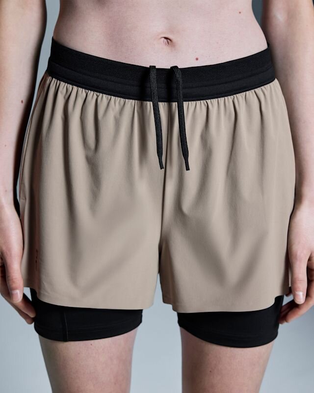 Mujer 3″ Performance 2/1 Shorts Ceniza | Negro Mujer 3″ Performance 2/1 Shorts Ceniza | Negro