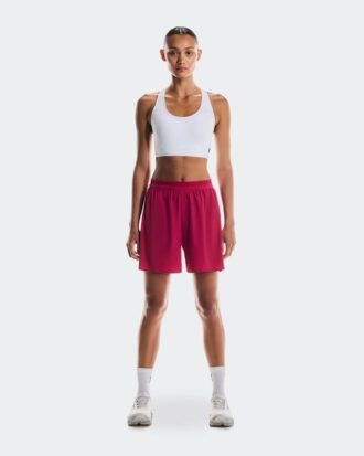 Mujer Pantalones Cortos de Rendimiento 5″ Granate