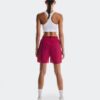 Mujer Pantalones Cortos de Rendimiento 5″ Granate Mujer Pantalones Cortos de Rendimiento 5″ Granate
