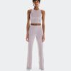 Mujer Pantalones de Punto Acanalados para Todo el Día Mujer Pantalones de Punto Acanalados para Todo el Día