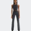 Mujer Pantalones de Punto Acanalados para Todo el Día Mujer Pantalones de Punto Acanalados para Todo el Día