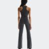 Mujer Pantalones de Punto Acanalados para Todo el Día Mujer Pantalones de Punto Acanalados para Todo el Día