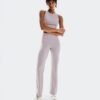 Mujer Pantalones de Punto Acanalados para Todo el Día Mujer Pantalones de Punto Acanalados para Todo el Día