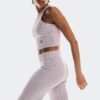 Mujer Pantalones de Punto Acanalados para Todo el Día Mujer Pantalones de Punto Acanalados para Todo el Día
