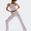 Mujer Pantalones de Punto Acanalados para Todo el Día Mujer Pantalones de Punto Acanalados para Todo el Día