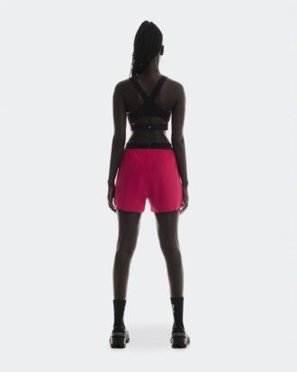 Mujer 3″ Performance 2/1 Shorts Granate | Negro